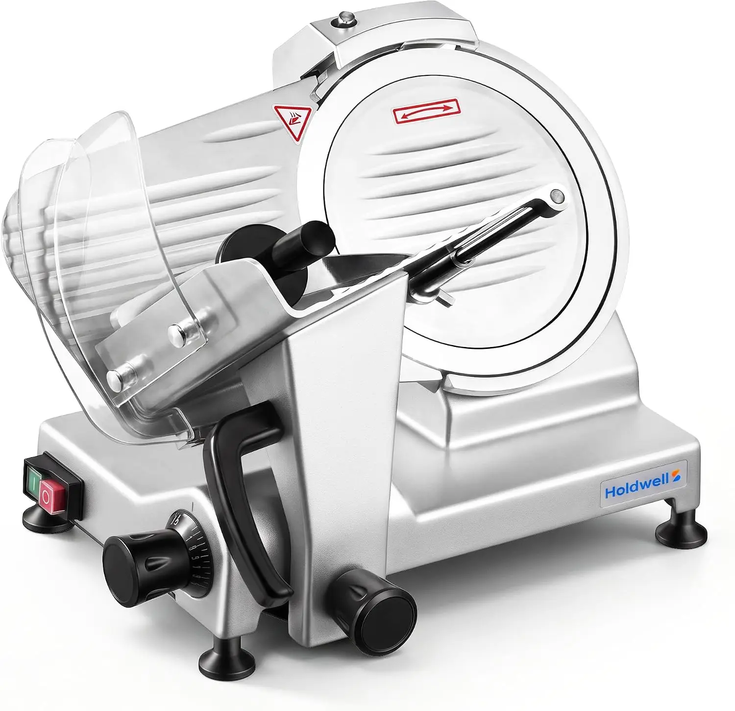 320W Electric Meat Slicer Commercial, 12" Adjustable Carbon Steel Blade
