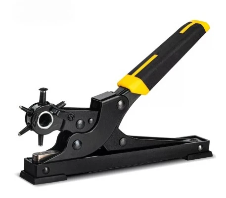 1pcs Leather Hole Puncher, Revolving Punch Plier, DIY Leathercraft Punching Tool for  Bands Straps, Dog Collars, Saddles
