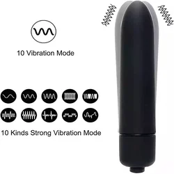 Portable Mini Bullet Vibrator Dildo 10 Speed Tease Clit Stimulator G Spot Vagina Massager Masturbator Private Sex Toys For Women