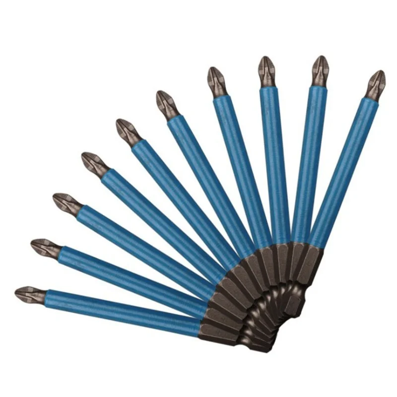 90/150mm PH2 Anti-Slip Elektrische Schraubendreher Bit Set Bits 1/4 "(6,35mm) hex Schaft Magnetische Bits Power Werkzeuge Zubehör