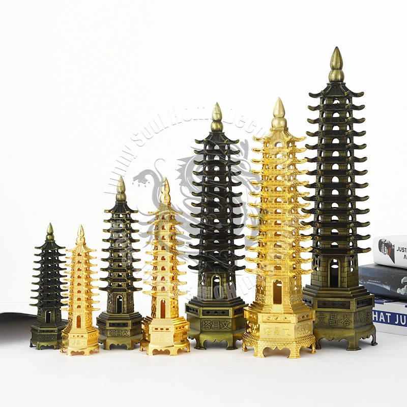 

Wenchang Pagoda Model China Traditional Feng Shui For Academic Bless Chinese Landmark Replica Souvenir Gift Home Classroom Decor