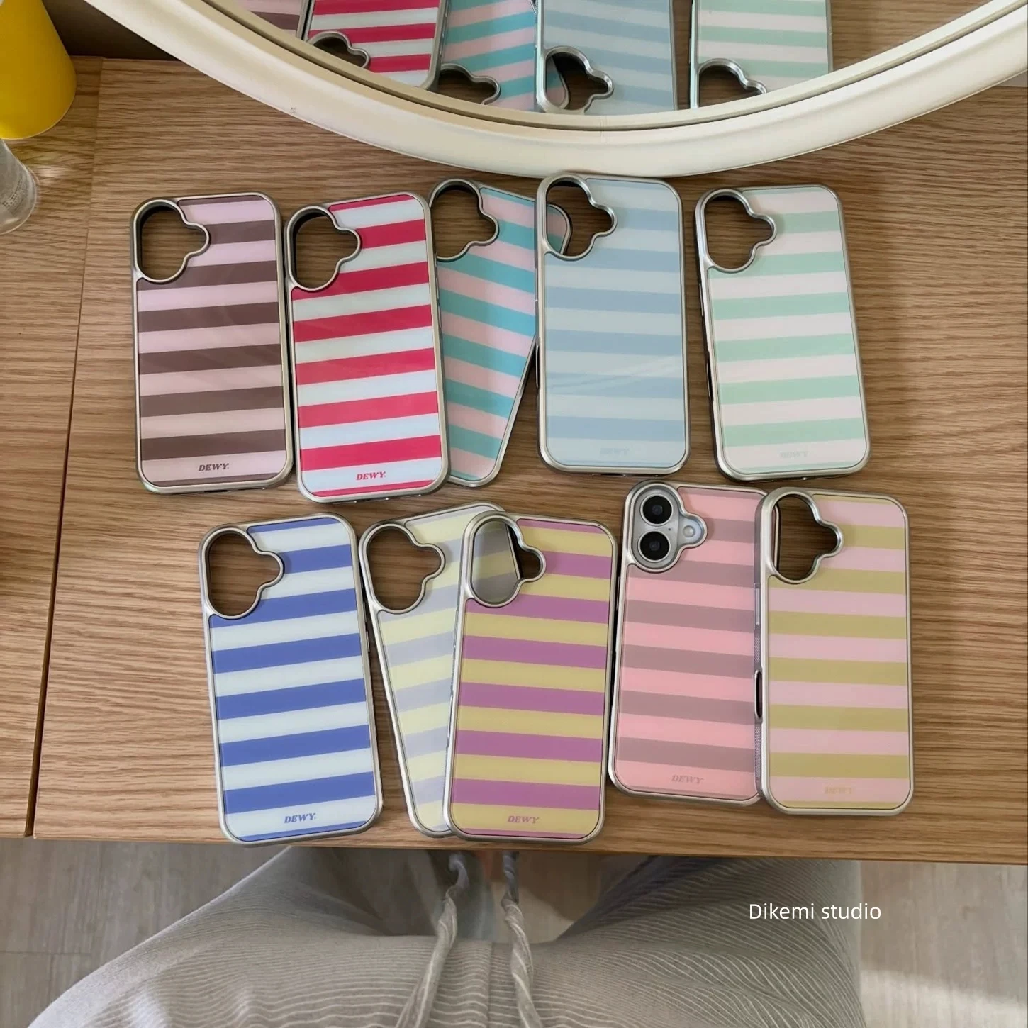 Korean ins Minimalist Color-blocking Stripes Drop Glue Phone Case For Samsung Galaxy S23FE S24 PLUS S25 ULTRA S26 EDGE Y2K Cover