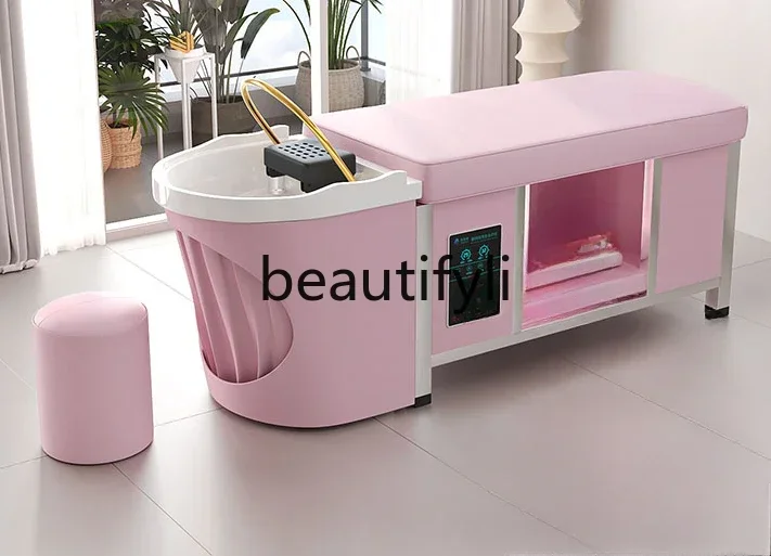 SS Thai traitement des cheveux shampooing lit pleine menthe salon de beauté fumigation température constante circulation d'eau lit de massage