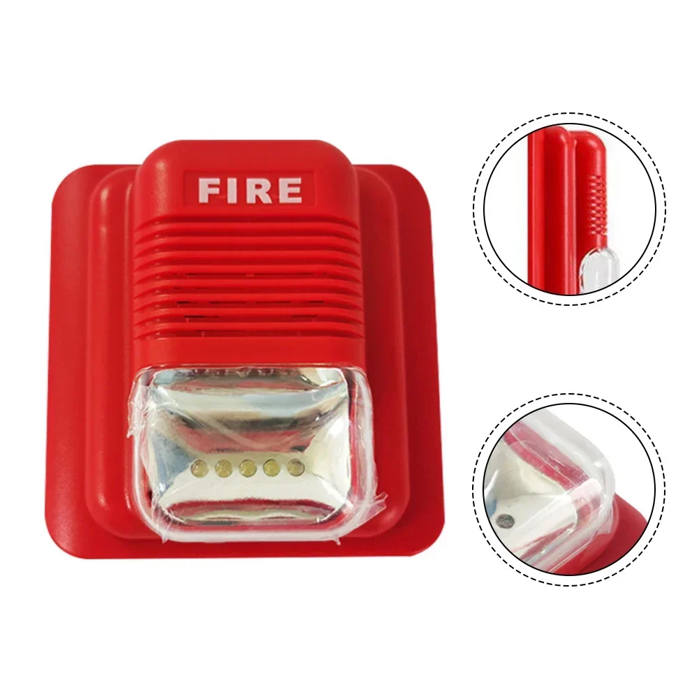 Wired Audible And Visual Alarm Siren With LED Strobe Light And Speaker Operating At 12V 24V DC For Emergencies
