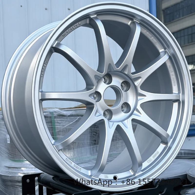 Classic Multi Spoke Matte Silver Forged Aluminum Wheels 17 18 19 20 21 22inch 4*100 5*100 5*112 5*114.3 Deep Concave for BRZ 86