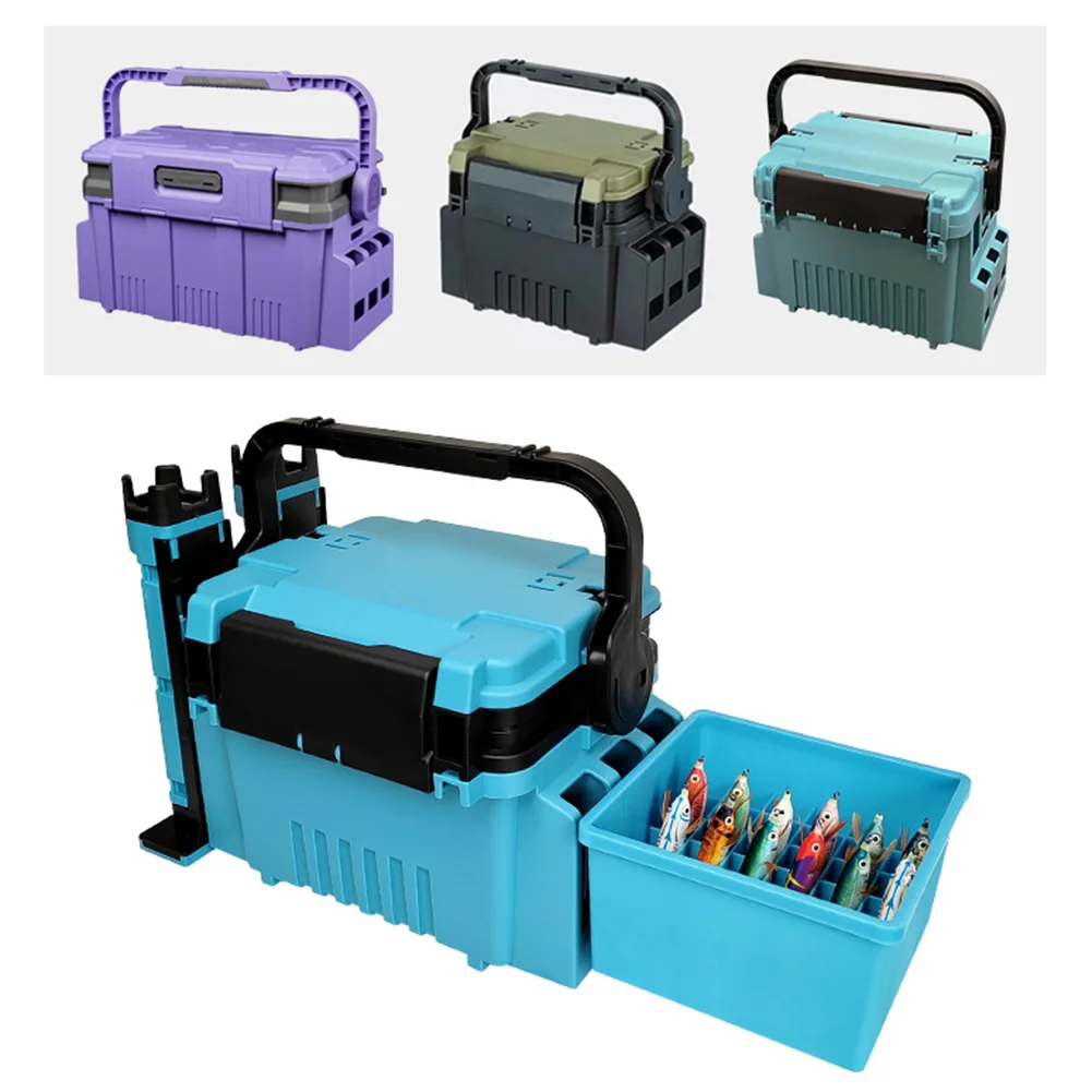 

36-Grid Luminous Small-Sized Squid Jig Storage Box -With Drainage Holes Designed To Be Placed Or Hung In Fishing Cases