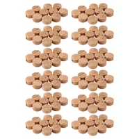 Almohadilla de corcho para llave de agua, accesorio de reparación de trompeta y trombón, diámetro de 9Mm, grosor de 4Mm, 100 piezas