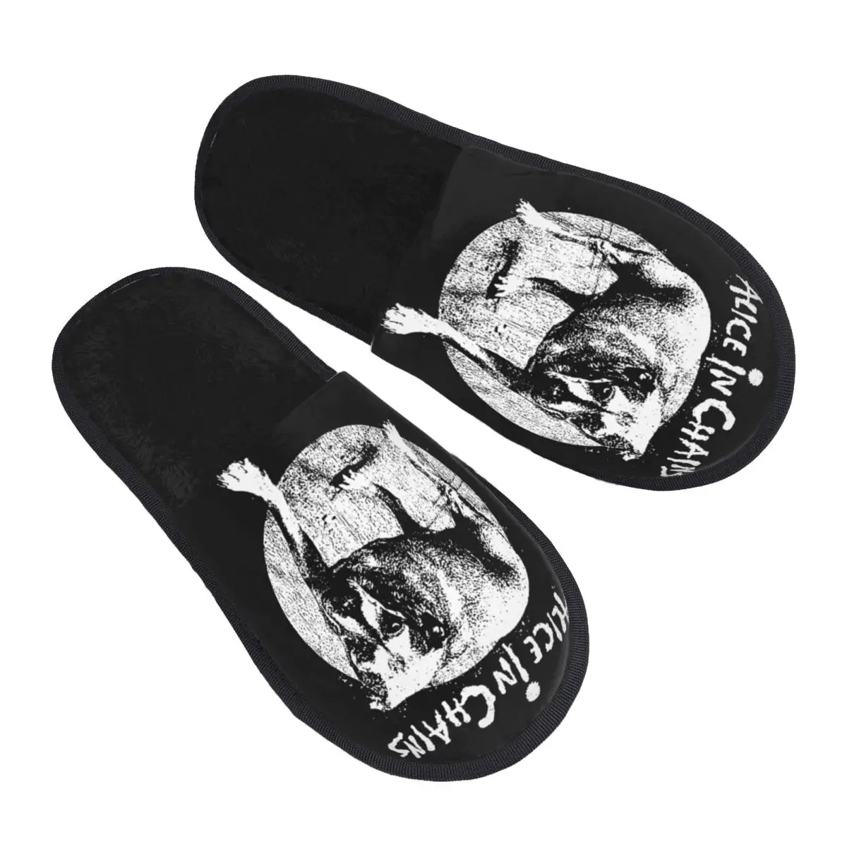 Rock Band Alice In Chains Slippers for Woman Man Home Shoes Plush SPA Slippers