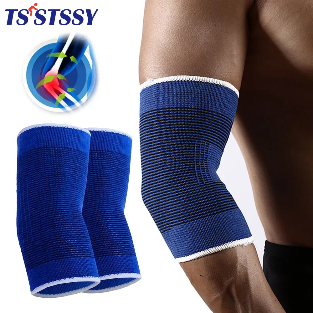 

1Pair Sports Elbow Sleeves Brace Elastic Breathable Cotton Arm Support Sleeve Arthritis Pain Relief for Men Women Teenagers