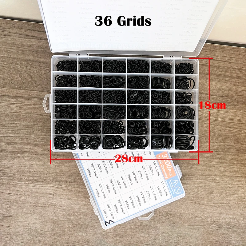 O Ring CS 1.0 1.5 to 4.0mm Sealing Washer Nitrile Rubber O-ring Faucet Plumbing Gaskets Oil Resistant High Temperature Oring Kit