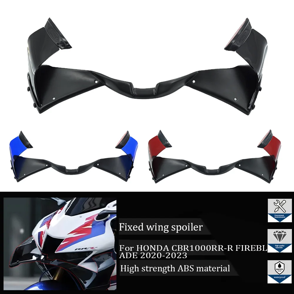 

For HONDA CBR1000RR-R FIREBLADE 2020-2023 Front Fairing Decorative Wing Motorcycle GP Side Winglet Air Spoiler Air Deflector