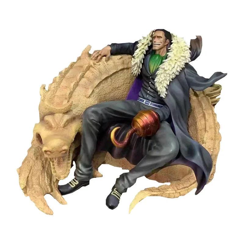 

One Piece Bt Sitting Posture Laosha Gk Anime Figure Crocodile Shichibukai Sand Crocodile Figures Model Collectible Toy gifts