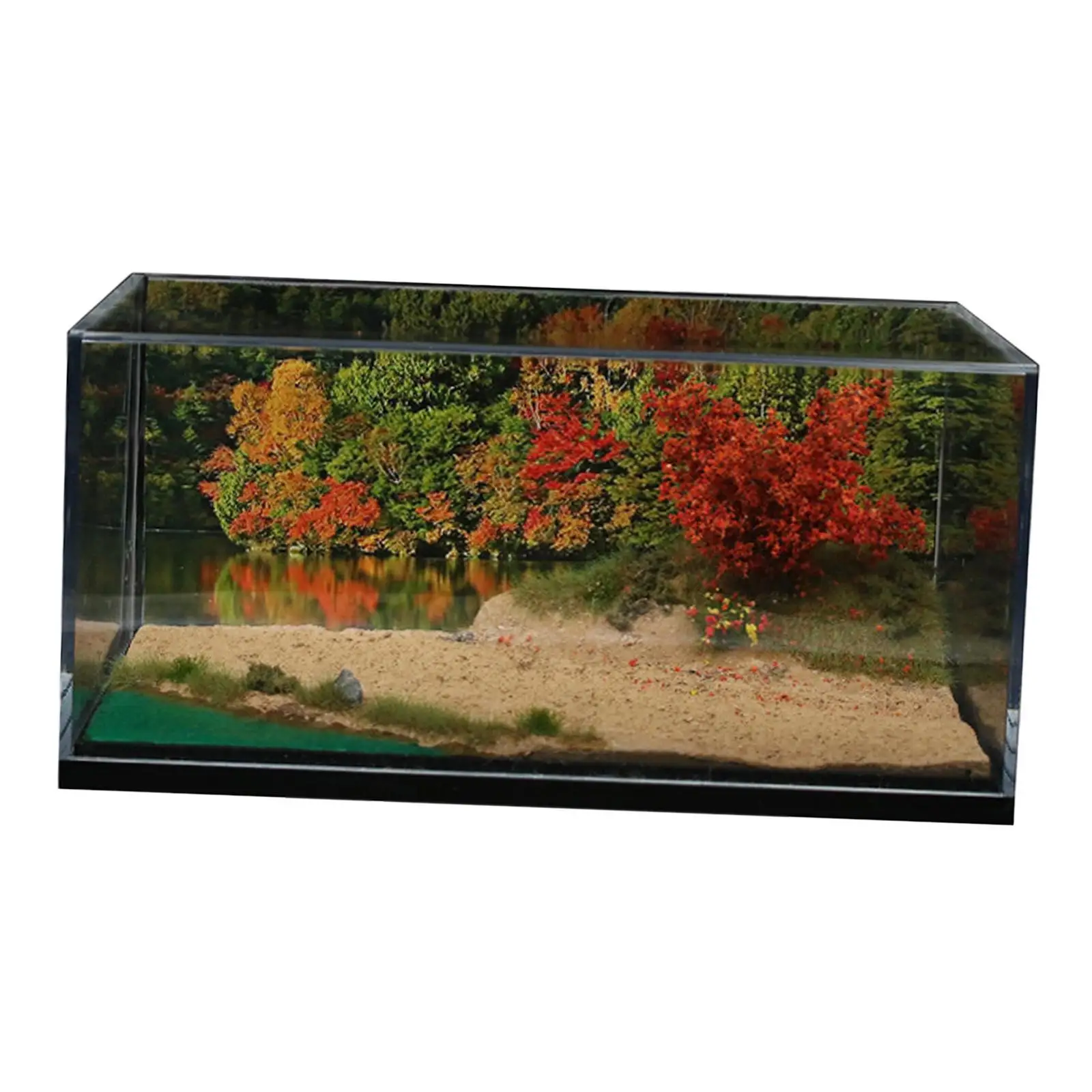 1:64 with Acrylic Cover Model Car Scene Diorama for Car Model Tabletop Decor