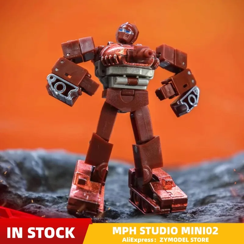 【IN STOCK】MPH STUDIO NEW MINI02 ARMOREO WIZARO MINI Warpath 6cm Robot Action Figure With Box 