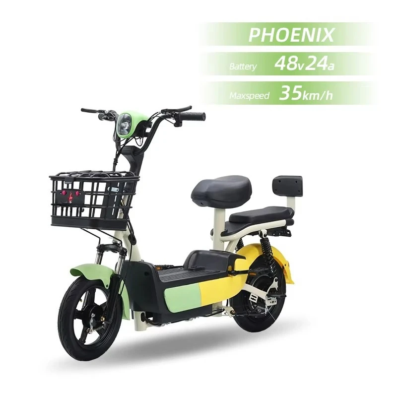 High Speed 350W 48V 12Ah Adult Women's Riding Electric Scooter with Pedals 3 Speed New E Bike