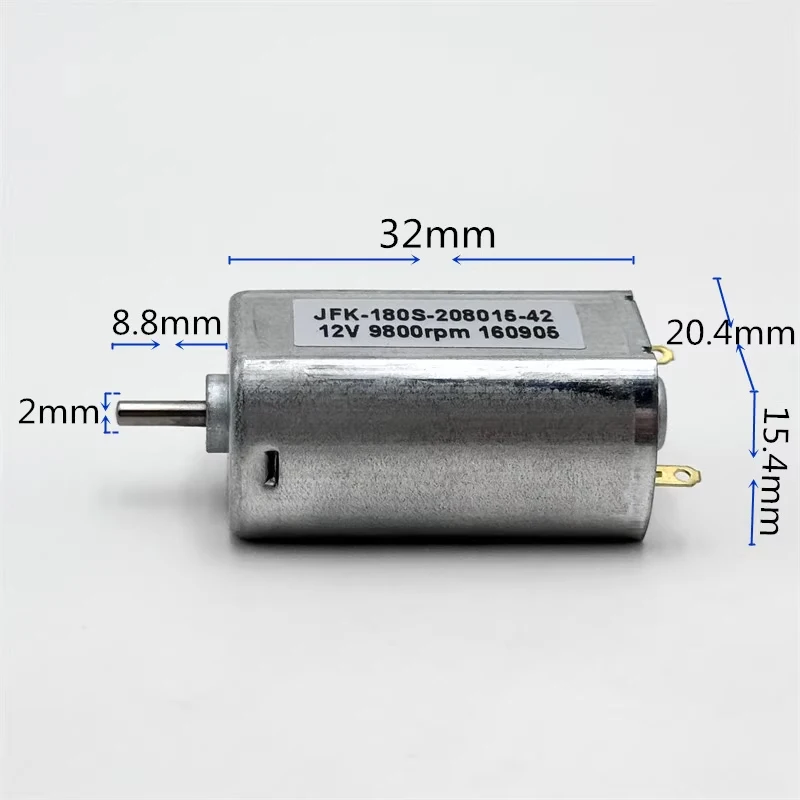 FK-180SH Mini 180 Electric Motor DC 3V-12V 9800RPM Micro 20mm Carbon Brush Strong Magnetic for DIY Hobby Toy Model