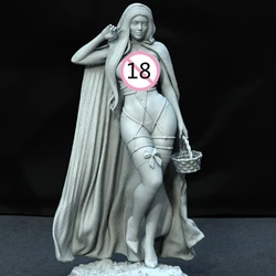 Outdoor Girl Nsfw Full Resin Figure 1/24 Scale 75mm Assemble Miniature Garage Model Kit Unassembled Unpainted Diorama Toys