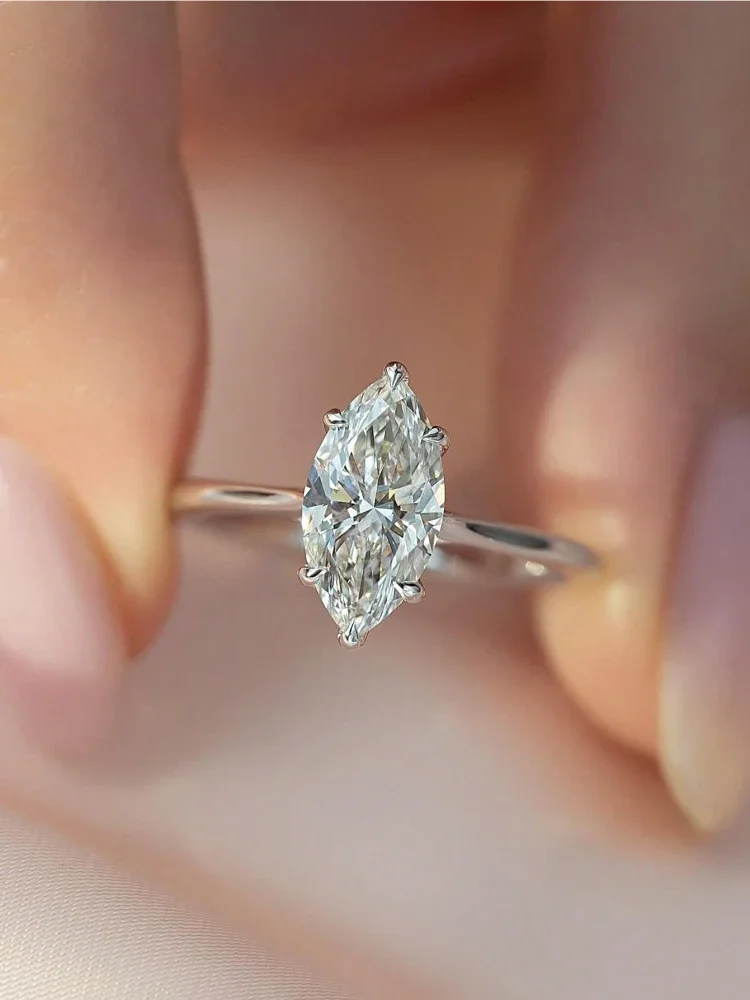 925 Sterling Silver Classic Gorgeous Sparkling Zircon Ring For Women Engagement Wedding Luxury Fashion High Quality Fine Jewelry image 4