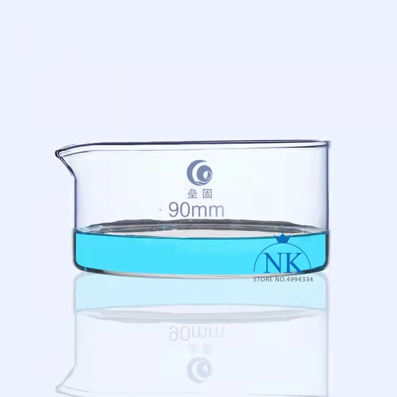1pc High borosilicate glass crystallizing dish Circular dish Laboratory dish High temperature resistance free shipping