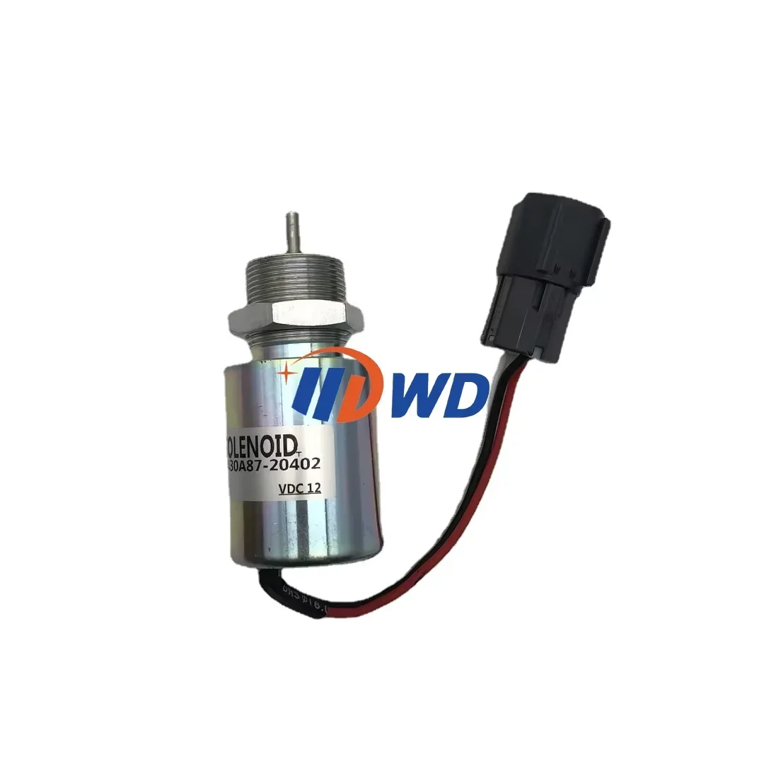 12V Fuel Shut Off Solenoid SA372512 Stop Solenoid Replacement for MITSUBISHI S3L S4L L2E L3E L3P K4ND61KG