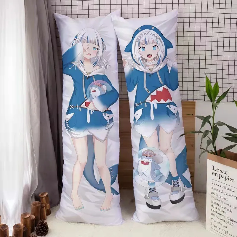 Anime Hololive Vtuber Gawr Gura Dakimakura Pillow Case Body Hing Cushion Cover Bedding Decorate