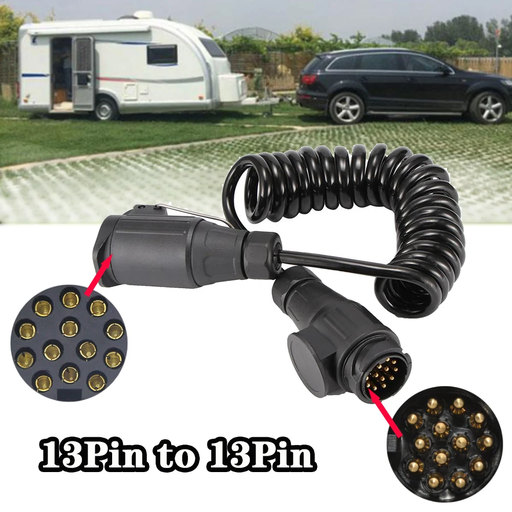 

3M 13 Pin Trailer Truck Light Board Extension Cable Lead Male To Female Wire Plug Socket Wire Part Couplings Circuit Plug Socket