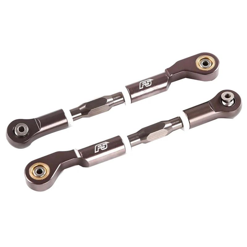 【ESSENTIALS 】1 Pair CNC Metal Steering Tie Rod Pull Rod For ROFUN F5 MCD Rr5 1/5 Rc Car On Road Replacement Parts Spare Parts