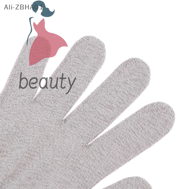 1Pair Electrotherapy Massage beauty care industry Conductive Silver Fiber  Electrode Gloves Pads