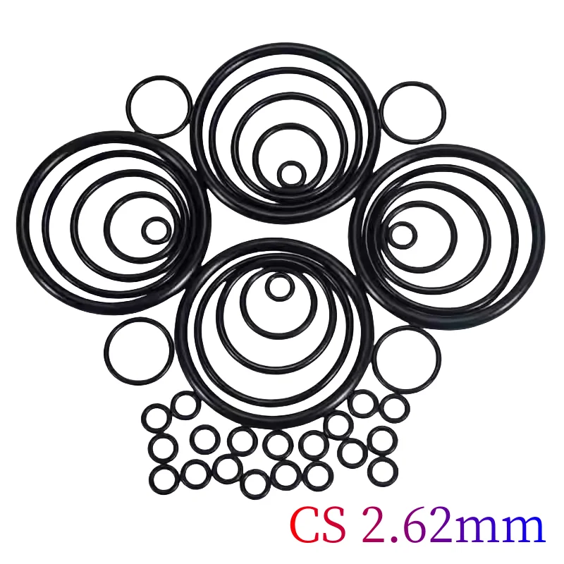 

Custom HNBR (Hydrogenated Nitrile Butadiene Rubber) O-rings, CS 2.62mm, Resist Chemical & High-temperature, Mechanical Strength