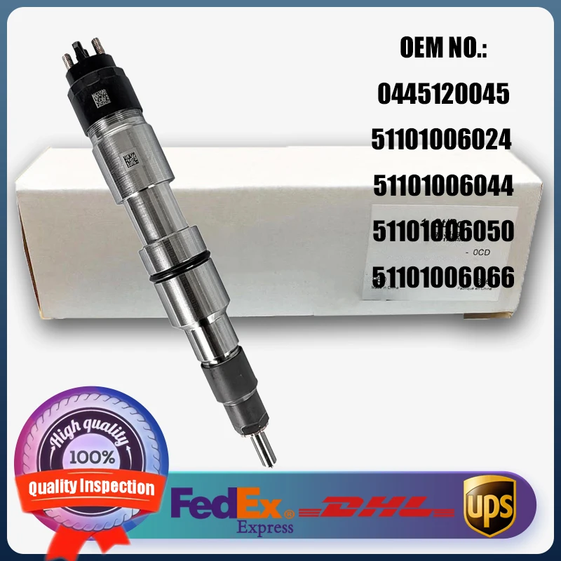 

0445120045 0445120026 0986435558 Injector Assembly 51101006024 51101006050 51101006066 Diesel Fuel Injector For MAN TGA TGL TGM