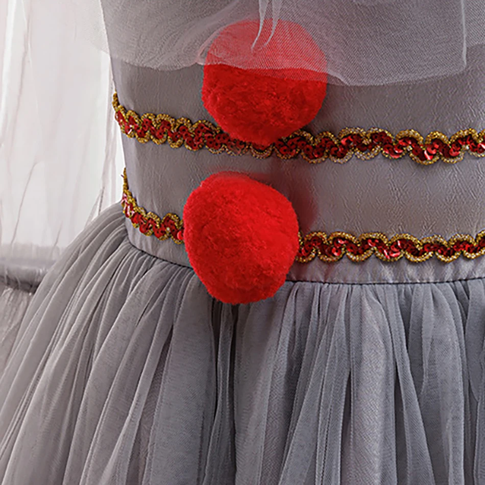 أزياء الهالوين للفتيات الجوكر التأثيرية فستان المهرج للأطفال فساتين الأميرات للأطفال في عيد الميلاد وحفلات أعياد الميلاد ملابس الفتيات #5