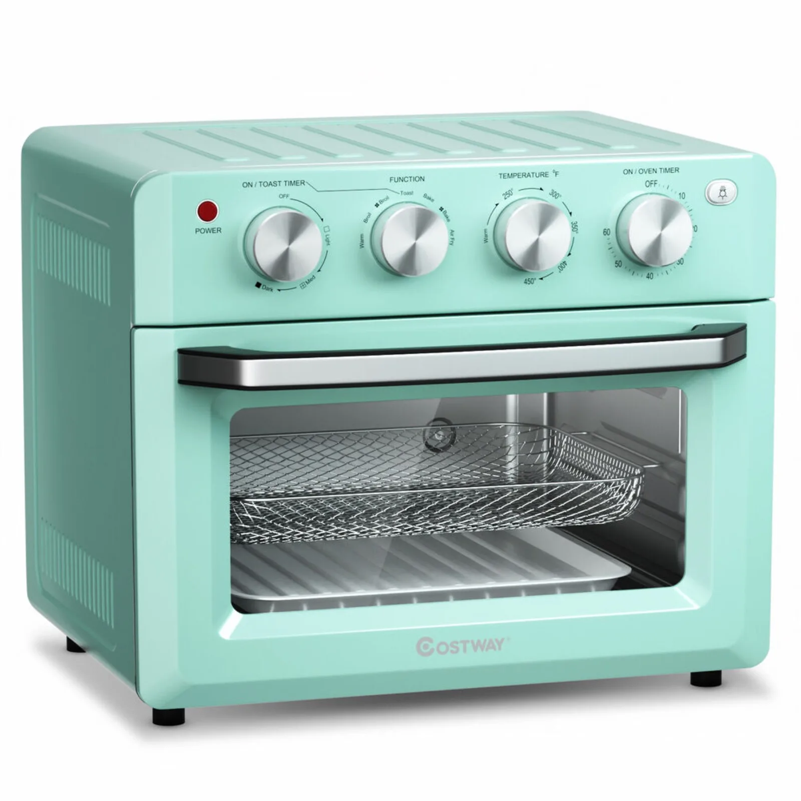 

Costway Air Fryer Toaster Oven 19 Quart Dehydrate Convection Ovens Mint Green United States