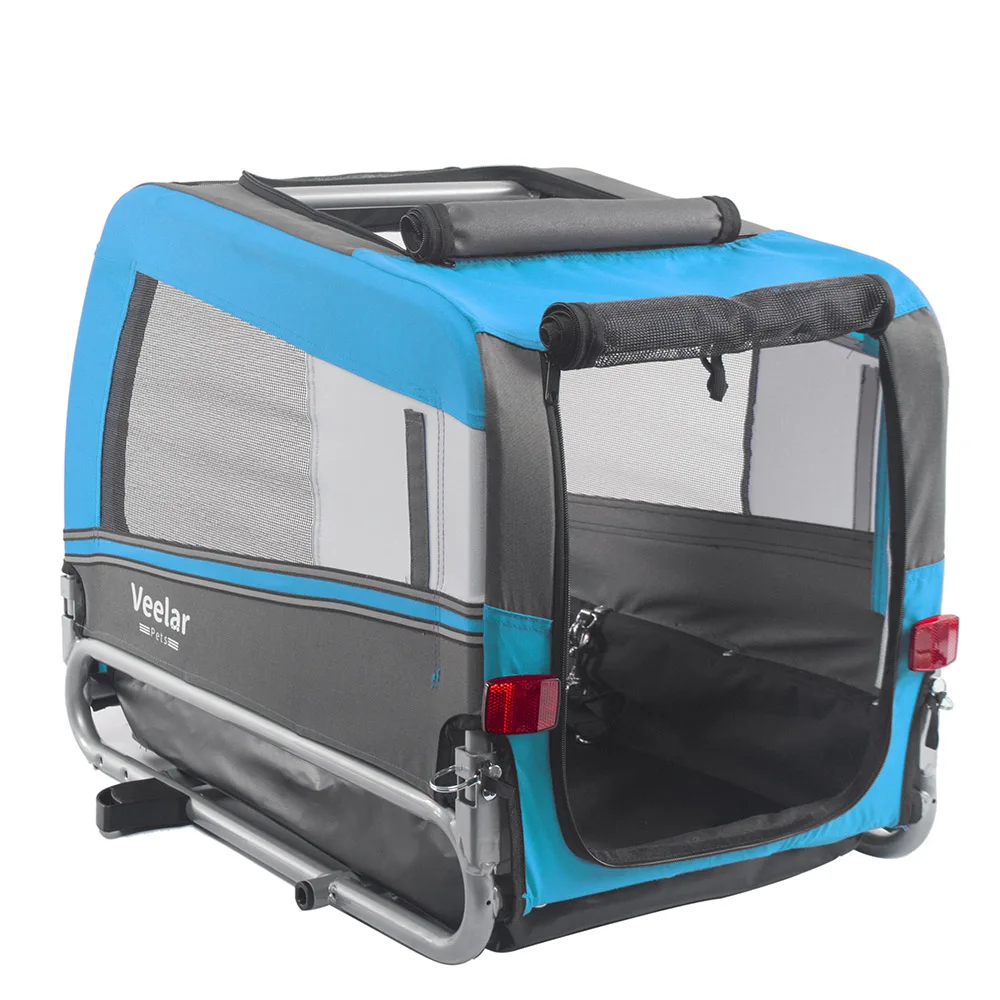 

Heavy Duty 2022 Pet Jogging Stroller Dog Carriers Bicycle Trailer 2-in-1 Pet Dog Bike Trailer And Stroller With Suspension