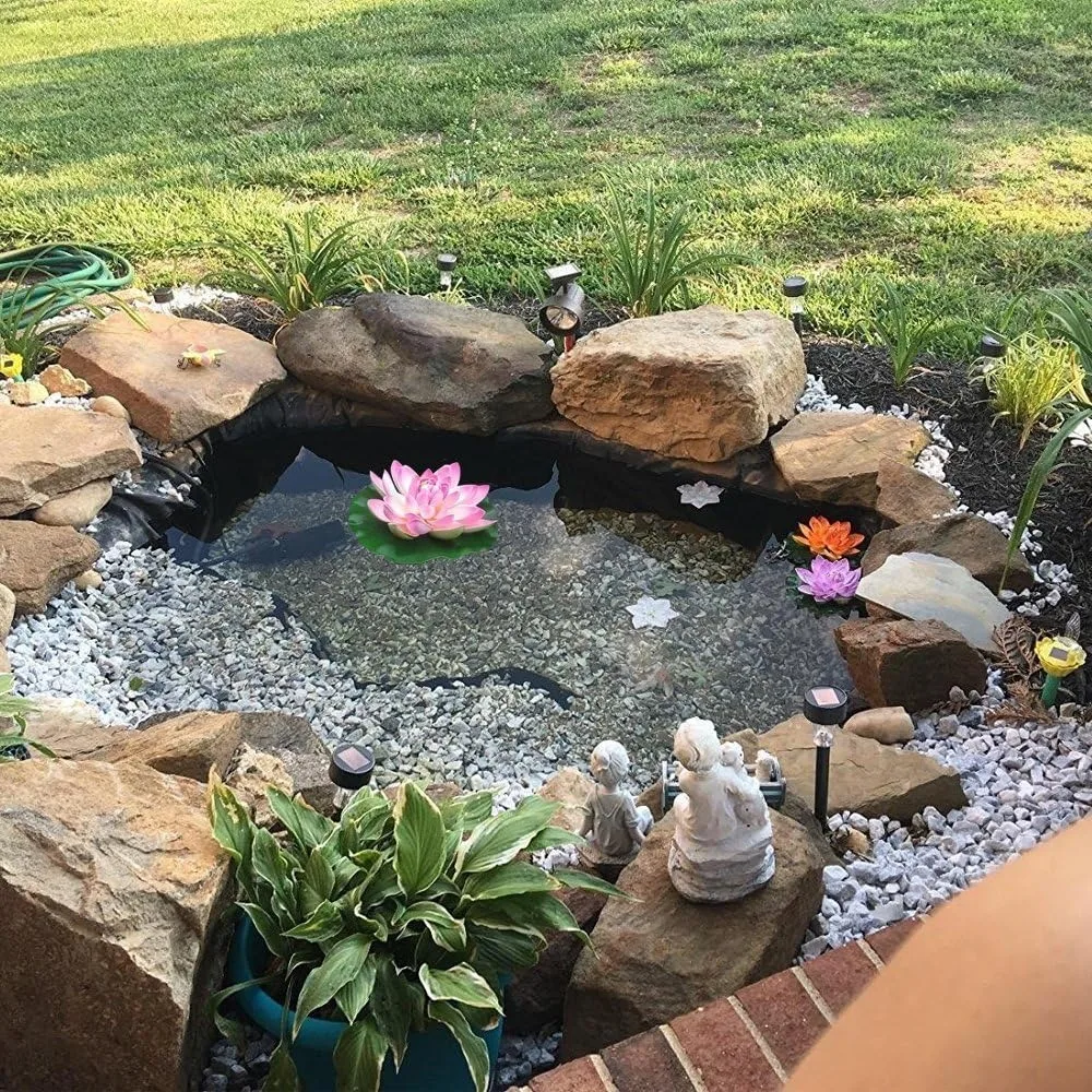 3/5Pcs Artificial Floating Foam Lotus Pond Decoration Water Lily Eternal Lotus Lotus Leaf Home Room Decoration Fish Pond Decor