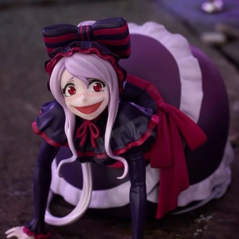 Genuine Furyu OVERLORD Shalltear Bloodfallen Noodle Stopper Anime Figure Pvc Desktop Decoration Collect Model Toys Birthday Gift