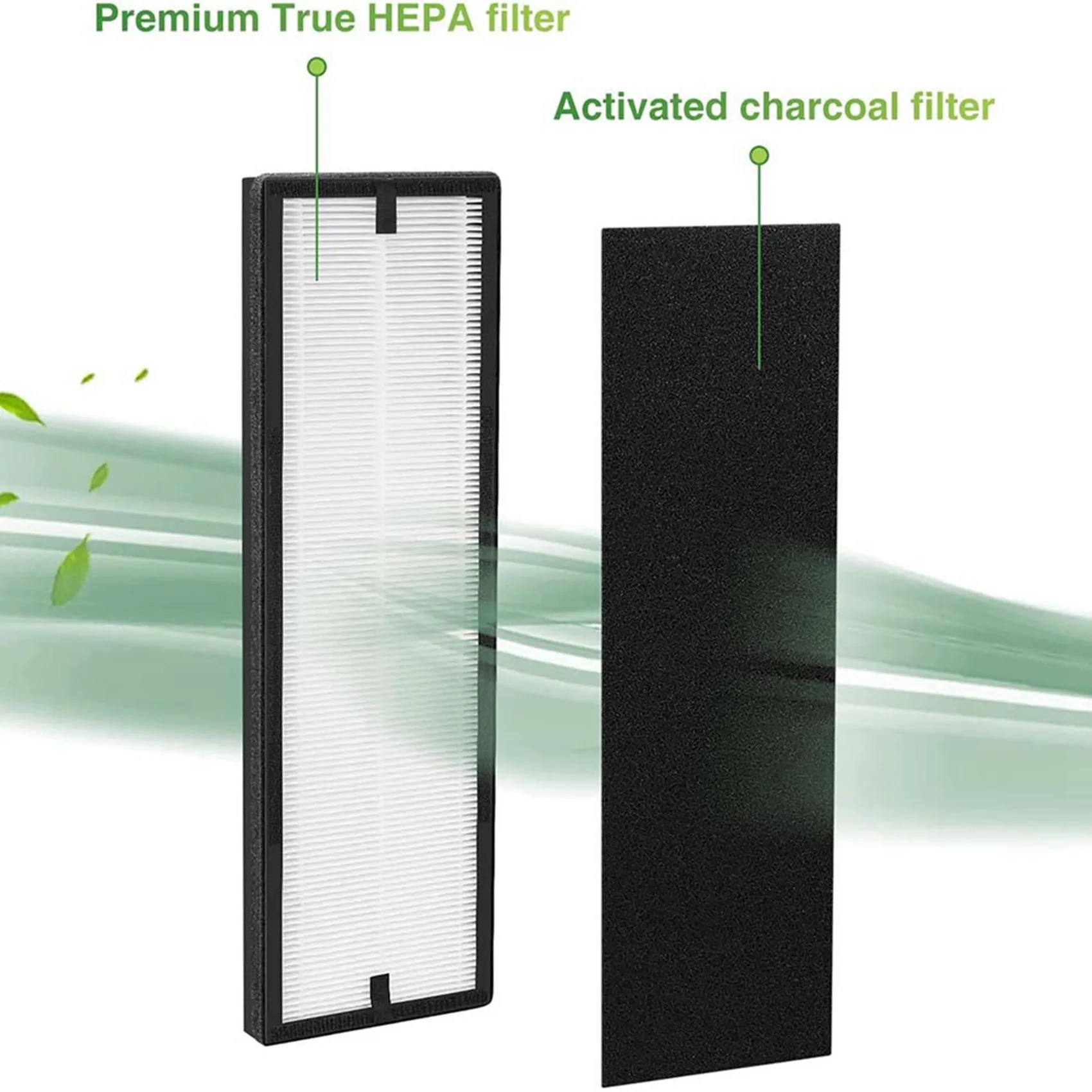 1 NEA-F1 True HEPA Replace Filters + 4 NEA-C1 Activated Carbon Filters,for Eureka NEA120 & Toshiba Smart WiFi CAF-W36USW