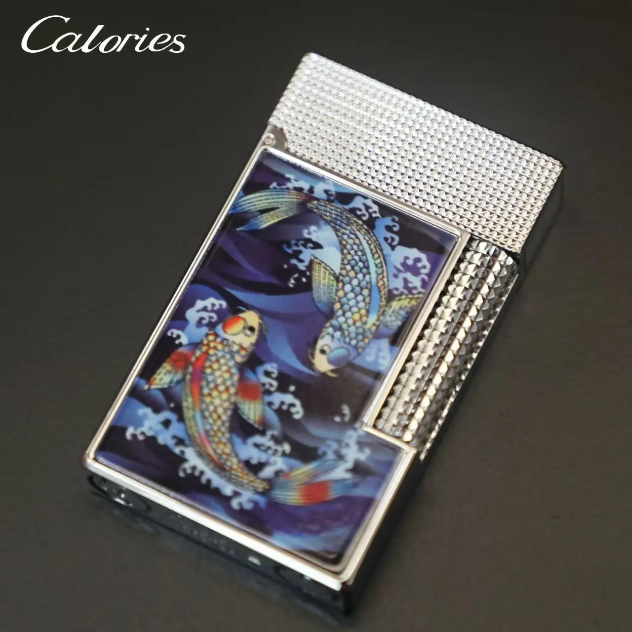 

Luxury Pure Copper Lighter for Men Koi Crisp Sound Butane Gass Refillable Original Bottom Plum Screw Design Cigarette Companion