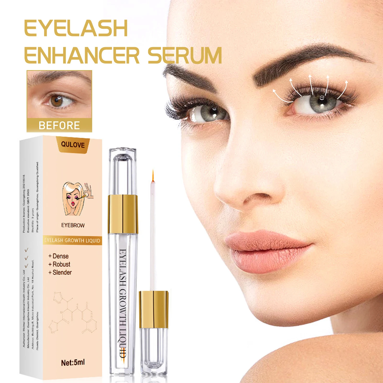 Snelle Wimper Booster Serum 7 Dagen Natuurlijke Wimper Enhancer Langer Voller Dikkere Wimpers Behandeling Nieuwe Producten Oogverzorging Make-up