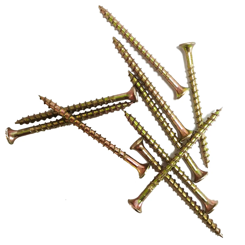 M4x60mm Self-tapping Screws Phillips Drive Flat Head Carbon Steel Galvanized Drywall Screw Thread 4mm Length 60mm Wood Screws