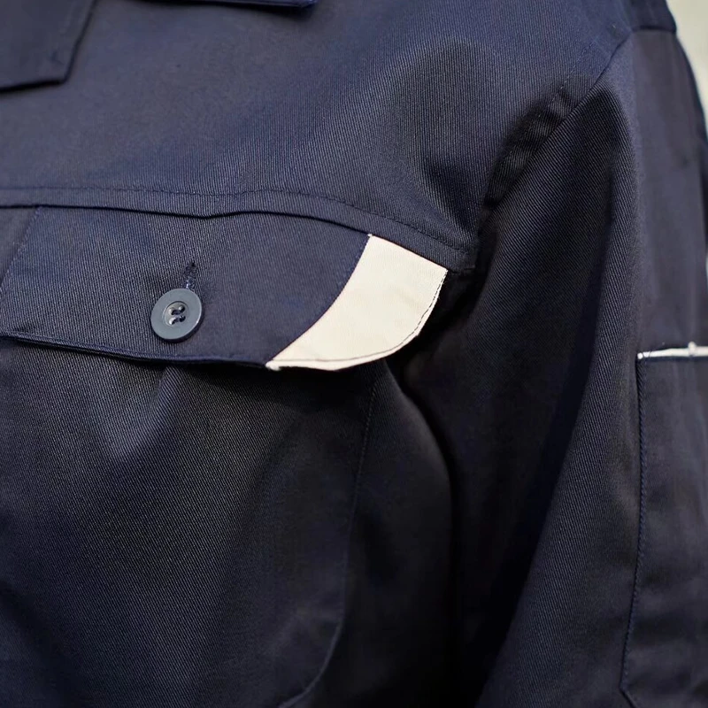 맞춤형 로고 긴 소매 작업복 Diy 디자인 로고 자동차 수리 및 청소 남성과 여성 모두에게 적합 상단