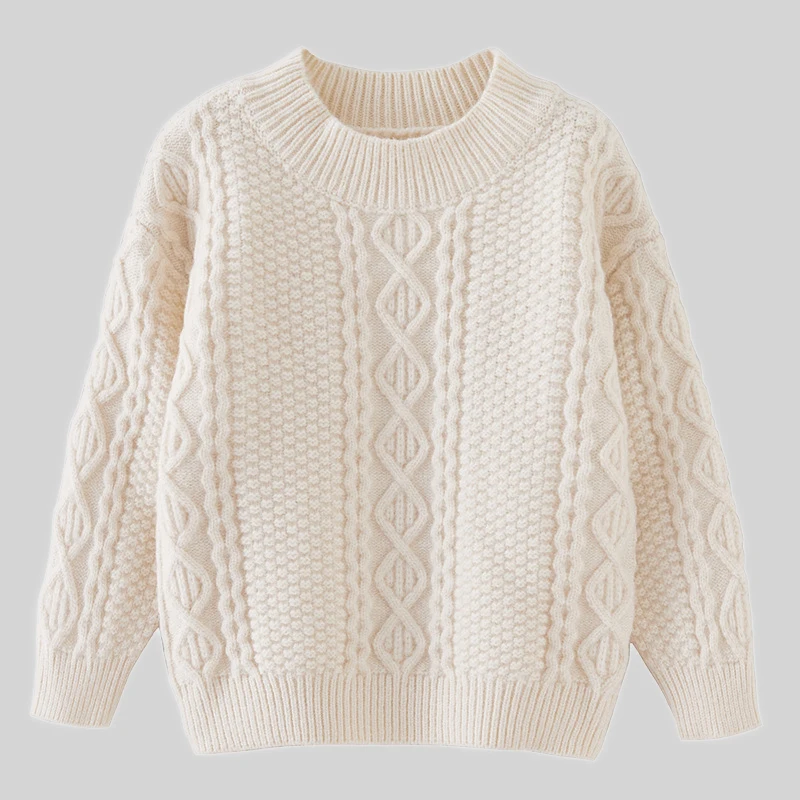 2025 جديد عيد الميلاد الحياكة سترة بلايز الاطفال 2-7Y البلوز الخريف طفل الفتيات سترة ملابس الأطفال بلوزة فضفاضة غير رسمية #4