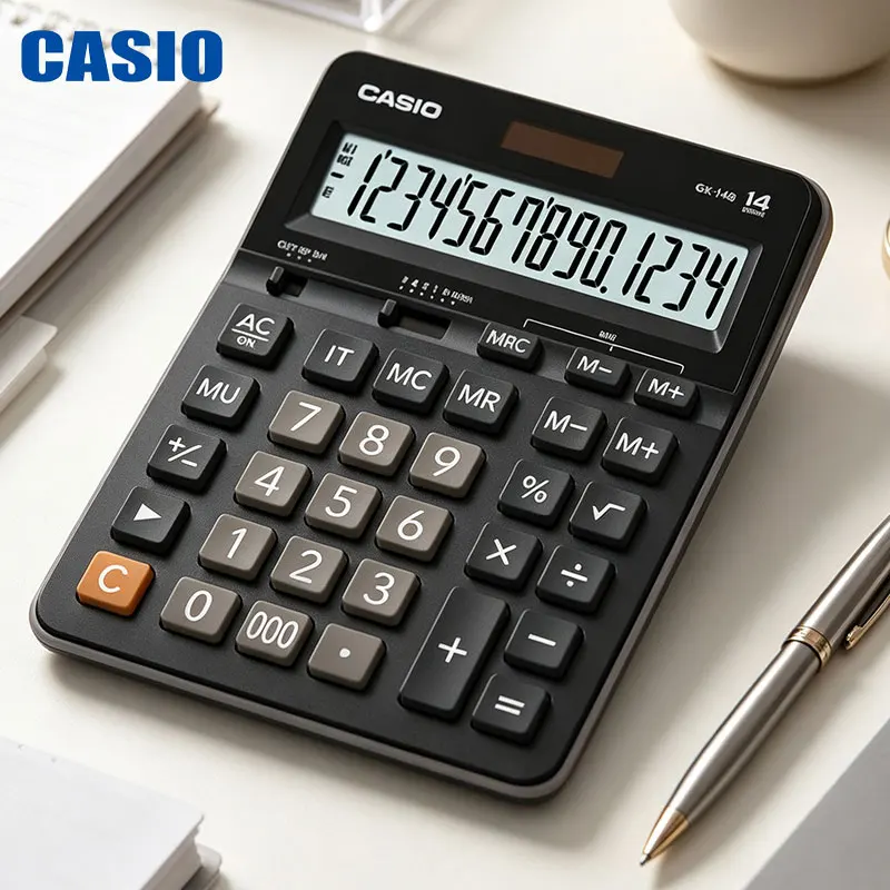 Casio GX-14B/DJ-120D/MS-20YC/SL-310YC Offline physical store front desk daily accounting computer 12-bit large screen