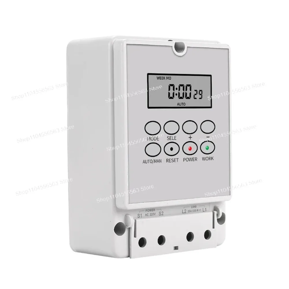 

ZTY-08 Digital School Bell Timer Switch - AC240V, 80 Groups, Intelligent Auto Bell Ring Controller