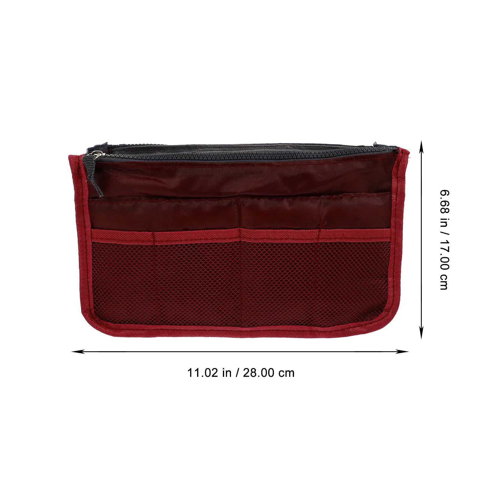 1Pcs Large Capacity Double Layer Handbag Liner Multi Pocket Portable Travel Storage Organizer Nylon Bag Nylon Bag Liner