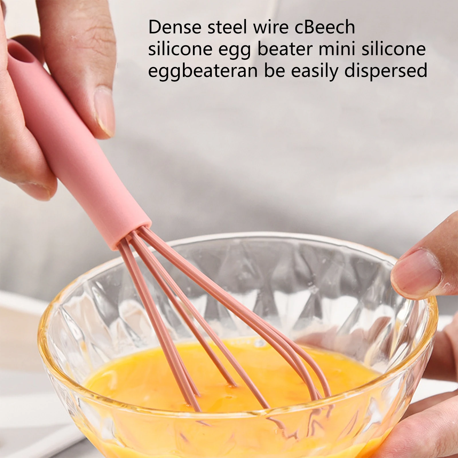 Stainless Steel Silicone Whisk Mini Whisk Color Whisk Mixer Baking Tools Multifunctional Rotary Manual Egg Beater Easy To Clean