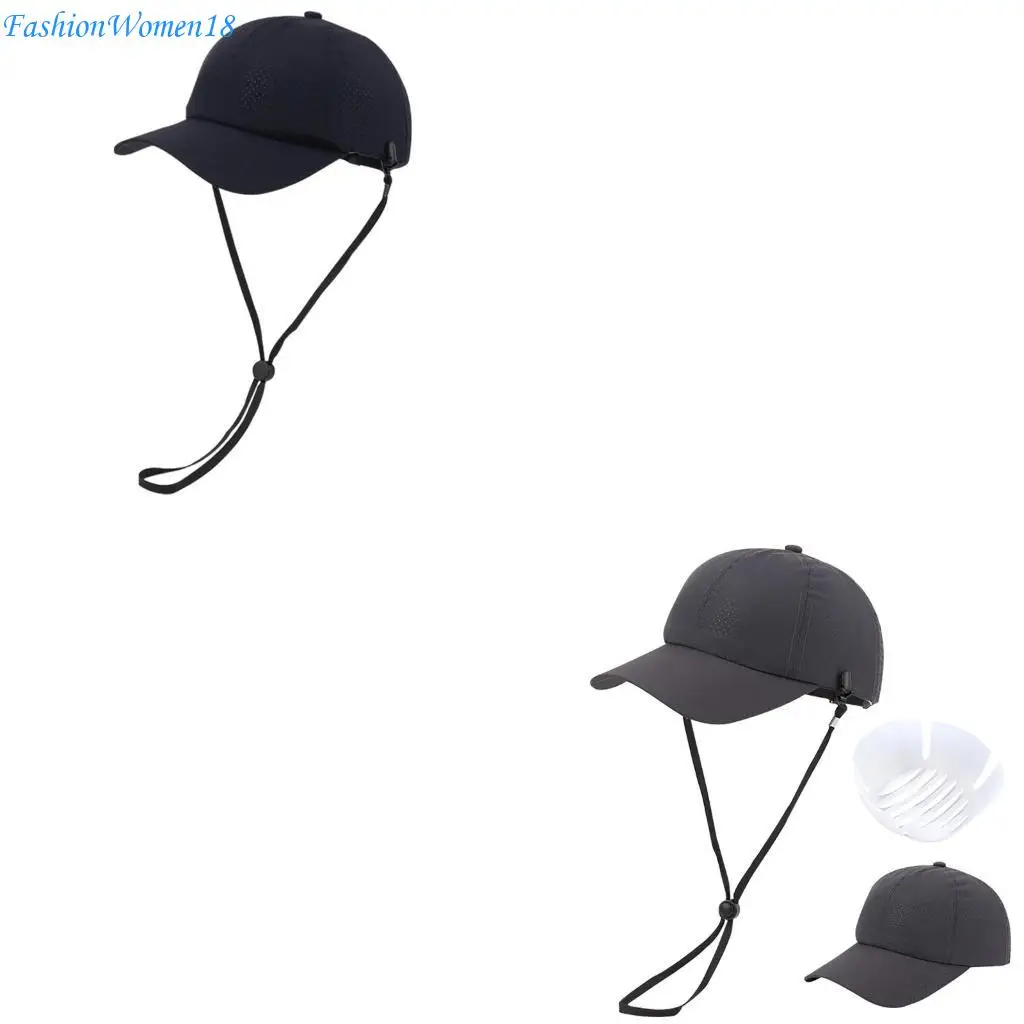 

Быстрая сушка бейсбольная шляпа для мужчин Женщины дышащая сетчатая шляпа с безопасными внутренними снарядами Взрослые занятия