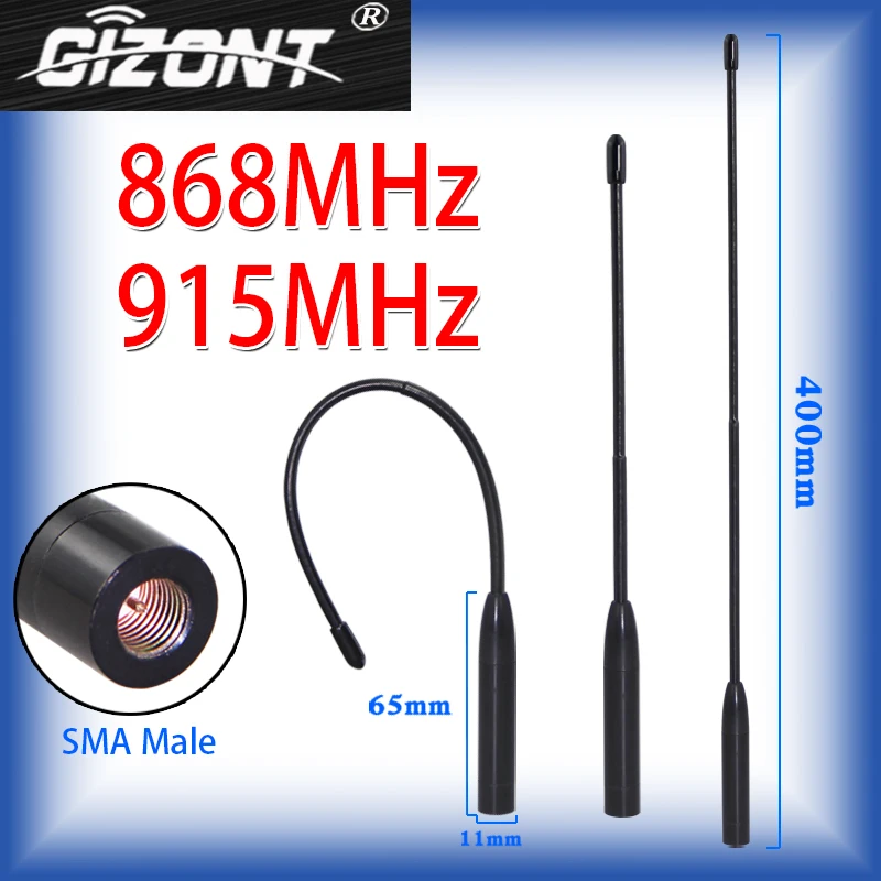 Obsługa niestandardowego modułu 2PCS LoRa Antena dla Meshtastic 868MHz 915MHz antena miękka Omni antena biczowa o wysokim wzmocnieniu złącze SMA