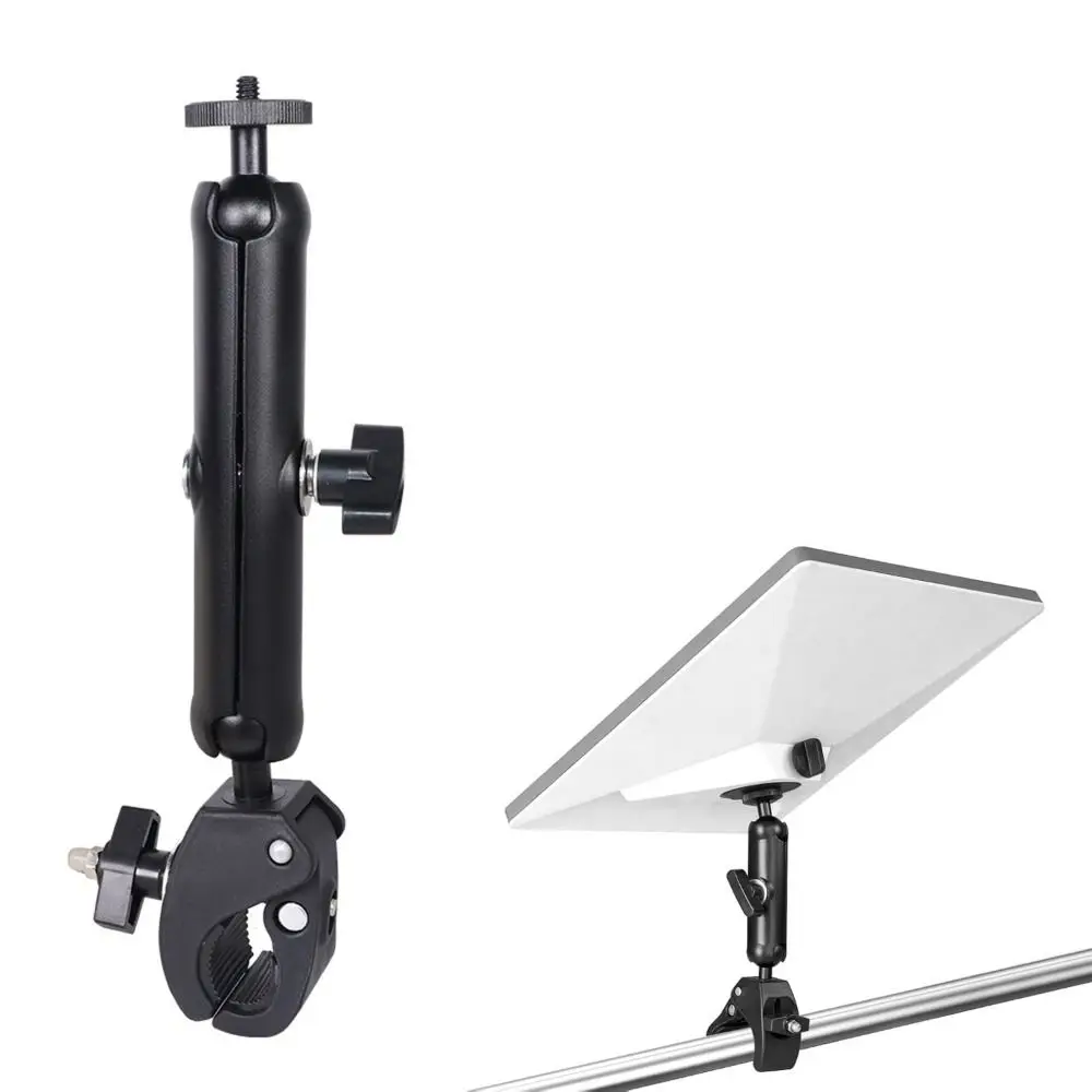 

Durable 360° Rotating Action Camera Stand S/M/L Universal Mobile Phone Clamp Sturdy Extendable Rearview Mirror Bracket Bike