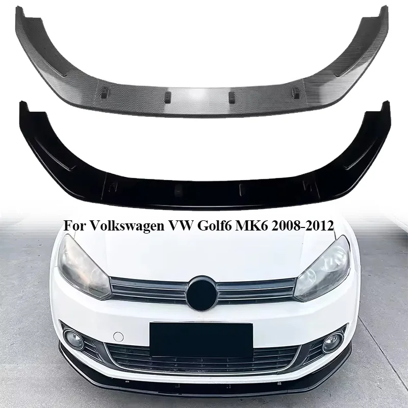 Для Volkswagen Golf6 MK6 Regular Edition 2008-2012 Автомобильный передний бампер, спойлер, диффузор, сплиттер, автомобильные комплекты кузова, автомобильные аксессуары