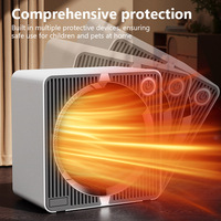 Electric Heater 500W Energy Efficient Space Heaters for Indoor PTC Ceramic Fast Heating Home Desk Fan Heater Hot Air Blower